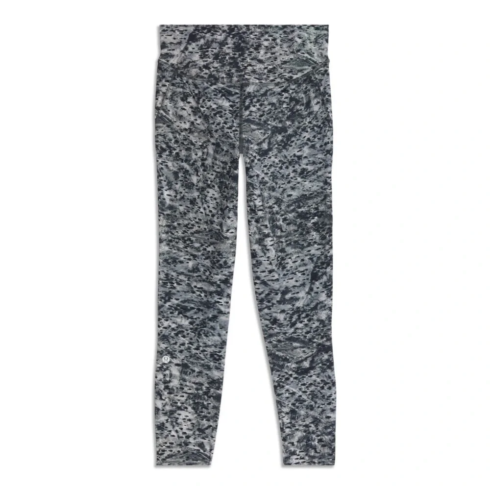 Lululemon Base Pace High-Rise Running Tight Estuary Grey Multi size 2